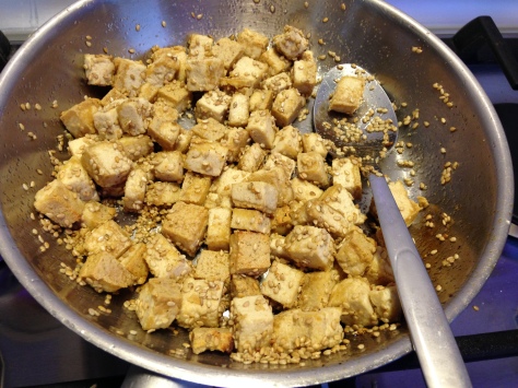 Gebratenem Sesam Tofu